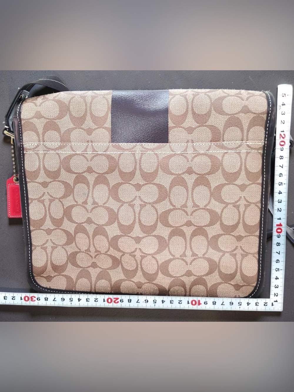 COACH 2010 Heritage Stripe Signature Large Crossbody/Shoulder Bag 😍🔥 - Picture 4 of 14